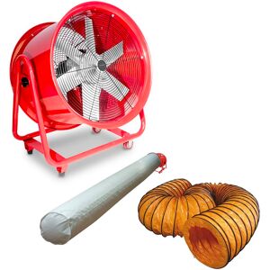 Ventilateur mobile MV600R avec tuyau et sac filtrant MW Tools MV600RSET