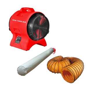 Mw-tools Ventilateur MV200PP avec tuyau et sac filtrant MW-Tools MV200PPSET - Publicité