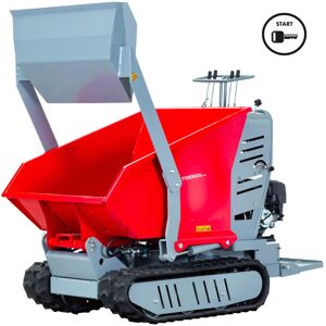 Minidumper hydrostatique a chenilles avec pelle 80KG benne basculante 500KG 9CH a demarrage electrique Torros HRD500HSE