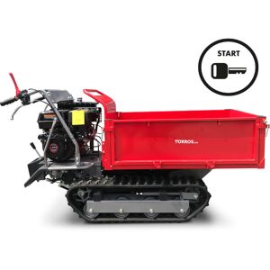 Minidumper a chenilles benne plateau basculante a ridelles 500KG 9CH 8 vitesses a demarrage electrique Torros MRP500H6E