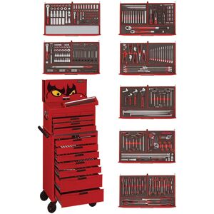 Servante d'outils professionnelle complete 417 pcs Teng Tools TCEMM417N