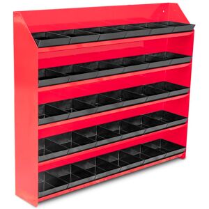 Etagere metallique avec 30 bacs MW Tools DERB580