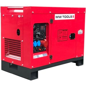 Mw Tools Groupe électrogène insonorisé diesel 8 kW 230V + 10kW 400V MW Tools