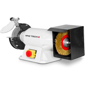 Mw-tech Touret à meuler brosse dia. 200 mm 2950 rpm 900 W 230V arbre 32 mm y compris meule et brosse MW-Tech