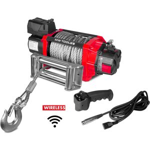 Mw Tools Treuil électrique 12V 8164 kg câble 22m acier télécommande sans fil MW Tools