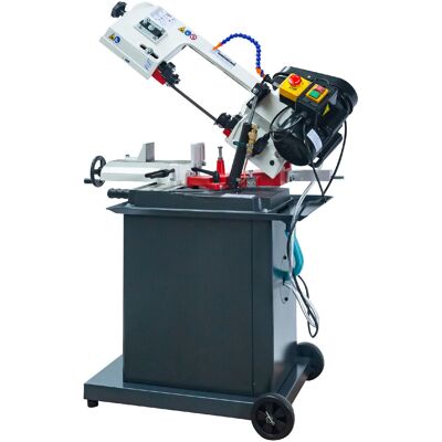 Scie à ruban mobile pour métaux -45°/+60° capacité de coupe ronde 128 mm 0,55 kW 230V 3 vitesses système d'arrosage Torros SC135G - Publicité Scie à ruban mobile pour métaux -45°/+60° capacité de coupe ronde 128 mm 0,55 kW 230V 3 vitesses système d'arrosage Torros SC135G - Publicité