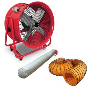 Ventilateur mobile MV500R avec tuyau et sac filtrant MW Tools MV500RSET