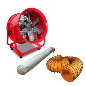 Mw Tools Ventilateur mobile MV400R3 avec tuyau et sac filtrant MW Tools