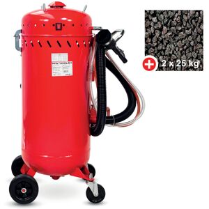 Sableuse mobile pro 106L aspirateur integre + 50 kg d'abrasifs MW Tools CAT03010PACK1