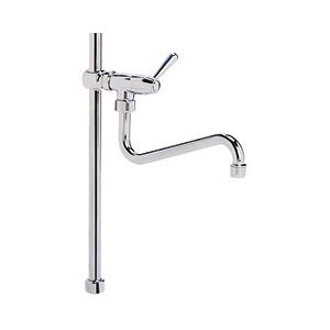 Lioninox Tige verticale pour robinet douchette avec col de cygne