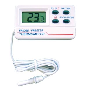 Lioninox Thermometre digital a sonde pour refrigerateur et congelateur 60x12x30 mm