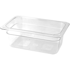 Lioninox Bac gastro en plastique polycarbonate 1/4 (265x162 mm) 265x162x100 mm