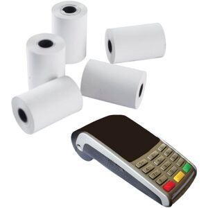FourniResto Bobine de Papier Thermique pour TPE Cartes Bancaires - 57 x 60 x 12 mm - Lot de 10 - Publicité FourniResto Bobine de Papier Thermique pour TPE Cartes Bancaires - 57 x 60 x 12 mm - Lot de 10 - Publicité