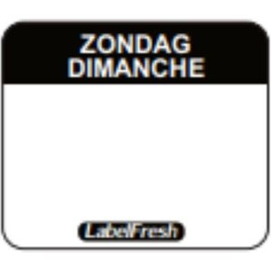 LabelFresh Etiquette de Traçabilité Label FreshEasy - Dimanche - 30 x 25 mm - Lot de 1000 - Publicité LabelFresh Etiquette de Traçabilité Label FreshEasy - Dimanche - 30 x 25 mm - Lot de 1000 - Publicité
