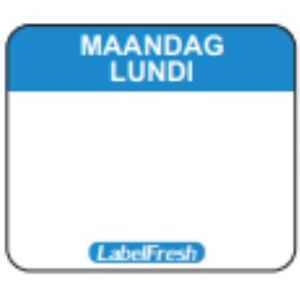 LabelFresh Etiquette de Traçabilité Label FreshEasy - Lundi - 30 x 25 mm - Lot de 1000 - Publicité LabelFresh Etiquette de Traçabilité Label FreshEasy - Lundi - 30 x 25 mm - Lot de 1000 - Publicité