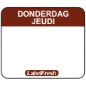 LabelFresh Etiquette de Traçabilité Label FreshEasy - Jeudi - 30 x 25 mm - Lot de 1000 - Publicité LabelFresh Etiquette de Traçabilité Label FreshEasy - Jeudi - 30 x 25 mm - Lot de 1000 - Publicité