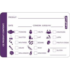 Etiquette Multi-Allergènes LabelFresh Allergènes - 70 x 45 mm - Lot de 500 - Publicité Etiquette Multi-Allergènes LabelFresh Allergènes - 70 x 45 mm - Lot de 500 - Publicité