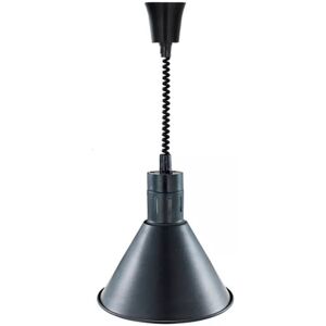 Dynasteel Lampe Chauffante Conique Noire avec Ampoule