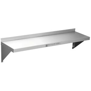 Dynasteel Etagère Murale en Inox - L 1400 x P 300 mm