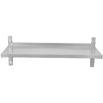 Dynasteel Etagère Murale en Inox sur Crémaillères - L 1000 x P 400 mm - Publicité Dynasteel Etagère Murale en Inox sur Crémaillères - L 1000 x P 400 mm - Publicité