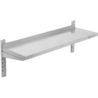 Dynasteel Etagère Murale en Inox sur Crémaillères - L 1000 x P 300 mm - Publicité Dynasteel Etagère Murale en Inox sur Crémaillères - L 1000 x P 300 mm - Publicité
