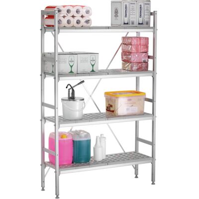 Bartscher Système d'Etagères - 4 Niveaux - L 1140 x P 360 mm - Publicité Bartscher Système d'Etagères - 4 Niveaux - L 1140 x P 360 mm - Publicité
