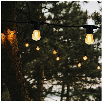 Lumisky Guirlande Lumineuse Raccordable à Ampoule Filament 5 m - Link Me Light - Publicité Lumisky Guirlande Lumineuse Raccordable à Ampoule Filament 5 m - Link Me Light - Publicité