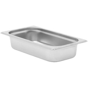 Dynasteel Bac Gastro GN 1/3 Inox - Profondeur 65 mm - 2,5 L