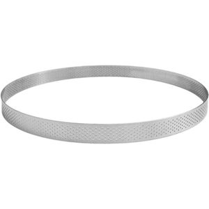 Gobel Cercle à Tarte Perforé en Inox - ⌀ 300 mm - H 20 mm - Publicité Gobel Cercle à Tarte Perforé en Inox - ⌀ 300 mm - H 20 mm - Publicité