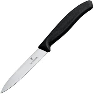 Victorinox Couteau D'office Pointu Noir 10 cm - Publicité Victorinox Couteau D'office Pointu Noir 10 cm - Publicité