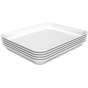 Bartscher Plat de Présentation Mélamine Blanc - L 150 x P 190 x H 17 mm - Lot de 5 - Publicité Bartscher Plat de Présentation Mélamine Blanc - L 150 x P 190 x H 17 mm - Lot de 5 - Publicité