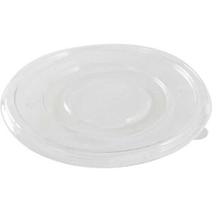 FourniResto - Couvercle PET pour Bol Rond en Bagasse 800 ml - Ø180 mm - Transparent - Lid - Publicité FourniResto - Couvercle PET pour Bol Rond en Bagasse 800 ml - Ø180 mm - Transparent - Lid - Publicité