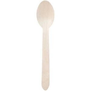 FourniResto Petite Cuillère en Bois de Bouleau - 110 mm - Lot de 100 - Publicité FourniResto Petite Cuillère en Bois de Bouleau - 110 mm - Lot de 100 - Publicité