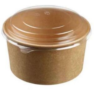 FourniResto Bol à Salade en Kraft avec Couvercle - 1000 ml - ø 149 mm - Lot de 25 - Publicité FourniResto Bol à Salade en Kraft avec Couvercle - 1000 ml - ø 149 mm - Lot de 25 - Publicité