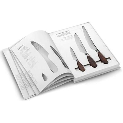DEGLON Coffret livre 3 couteaux - Publicité DEGLON Coffret livre 3 couteaux - Publicité