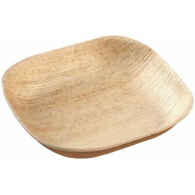 FourniResto Assiette Carrée en Palmier - 100 x 100 mm - Lot de 25 - Publicité FourniResto Assiette Carrée en Palmier - 100 x 100 mm - Lot de 25 - Publicité
