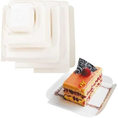 FourniResto Carrés Rainés en Carton - 13 x 13 cm - Lot de 250 - Publicité FourniResto Carrés Rainés en Carton - 13 x 13 cm - Lot de 250 - Publicité