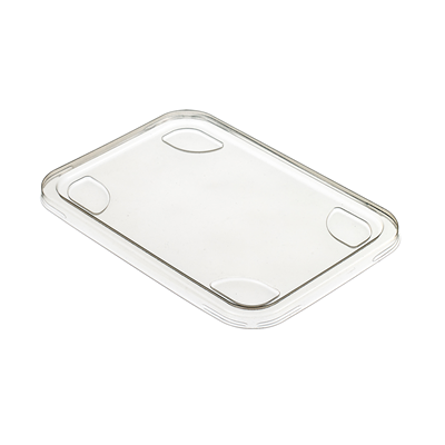 FourniResto Couvercle pour Barquette 2 Compartiments en PP - 183 x 131 mm - Lot de 50 - Publicité FourniResto Couvercle pour Barquette 2 Compartiments en PP - 183 x 131 mm - Lot de 50 - Publicité