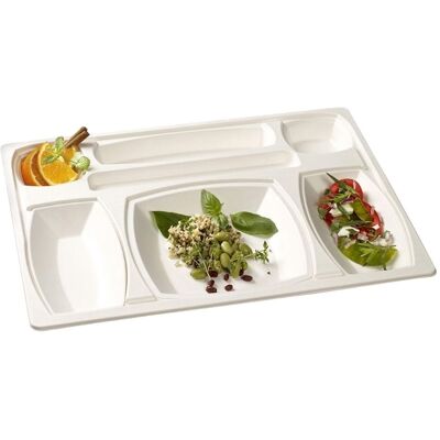 FourniResto Kit Plateau Repas Gala Blanc - 432 x 332 mm - Lot de 15 - Publicité FourniResto Kit Plateau Repas Gala Blanc - 432 x 332 mm - Lot de 15 - Publicité