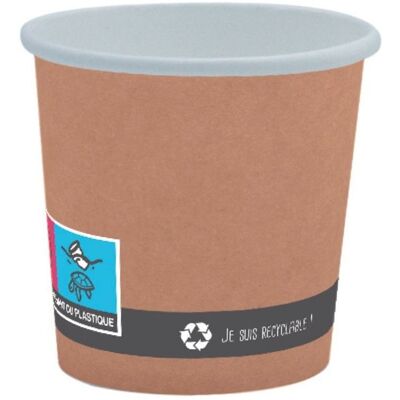 FourniResto Gobelet en Carton Kraft - 35 cl - Lot de 50 - Publicité FourniResto Gobelet en Carton Kraft - 35 cl - Lot de 50 - Publicité