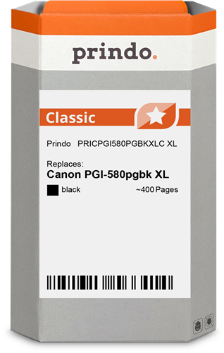 Prindo PGI-580 XL Cartouche d'encre Noir(e) Original PRICPGI580PGBKXLC