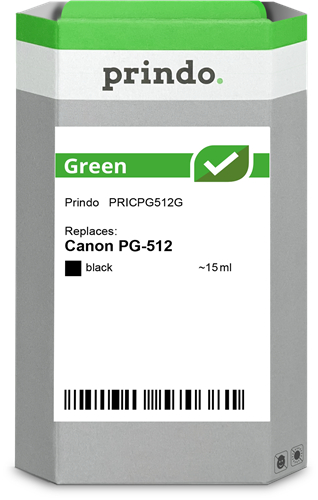 Prindo Green Cartouche d'encre Noir(e) Original PRICPG512G