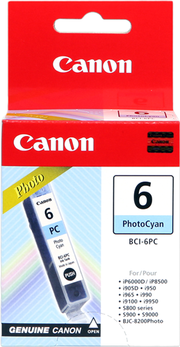 Canon 4709A002 Cartouche d'encre Cyan Original BCI-6pc