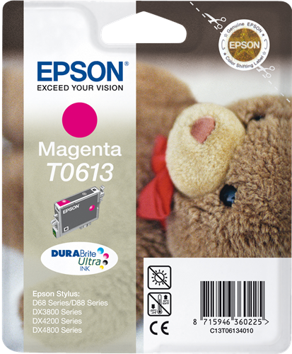 Epson T0613 Cartouche d'encre Magenta Original C13T06134010