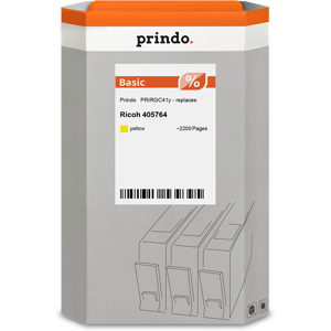 Prindo Basic Cartouche de Gel  Jaune Original PRIRGC41y