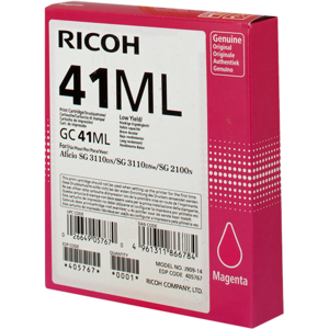 Ricoh 405767 Cartouche de Gel  Magenta Original GC41ML