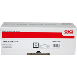 Oki C511/531/562 Toner Noir(e) Original 44973508