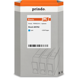 Prindo Basic Cartouche de Gel  Cyan Original PRIRGC41c