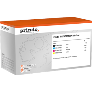 Prindo Classic Rainbow Value Pack Noir(e) / Cyan / Magenta / Jaune Original PRTHPCF530A