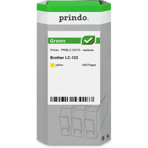 Prindo Green Cartouche d'encre Jaune Original PRIBLC123YG